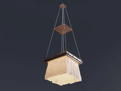 Loft style pendant lamp 3D model