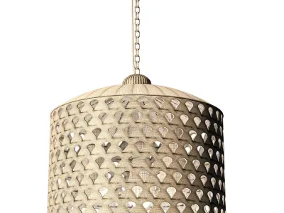 FAN SCREEN METAL PENDANT 3D model