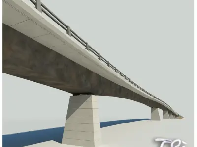 ROADWAY BRIDGE 3D model