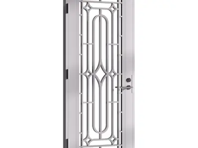 Modern entrance door 12 3D model