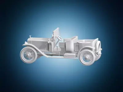Vintage Classic Car Model 3D print model