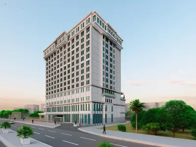 Hotel Project Low-poly 3D model