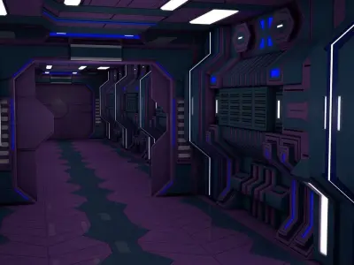 Sci Fi Corridor  3D model