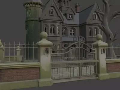 Haunted House 3d Model 3D model