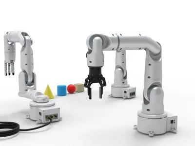 Industrial Robotic  arms set 3D model