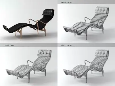 Pernilla lounge chair 3D model