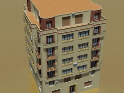 Building apartment - apartment 3D model