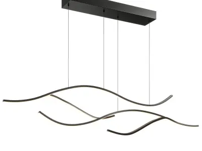 Louise Modern Wave Pendant Light 3D model