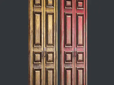 Old Door 01 3D model
