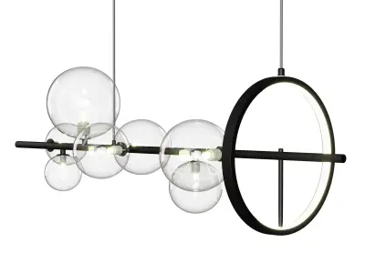 Rack and row lamp IONA L 3D model