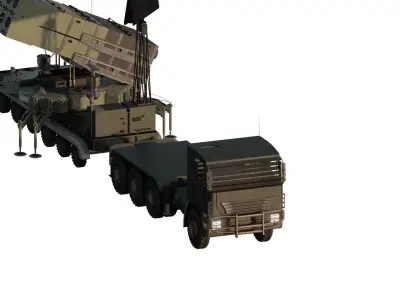 MIDDLE RANGE ROCKET LAUNCH SYSTEM 3D model