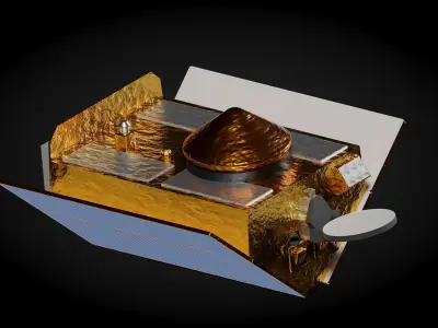 Sentinel-6 spacecraft 3D model