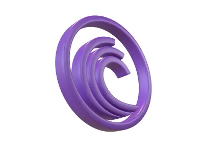 BitTorrent Coin v1 003 Low-poly 3D model