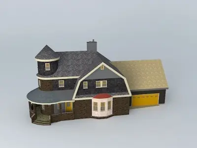 Victorian Cottage Free 3D model