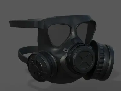 gas mask scifi protection futuristic Low-poly 3D model