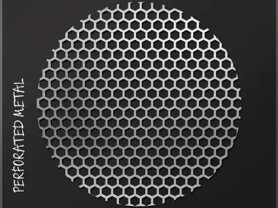 Perforated metal 2 3D model
