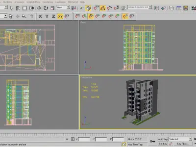 Apartment Buildings Set 1 3D model