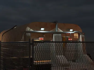 Industrial zone 3D model