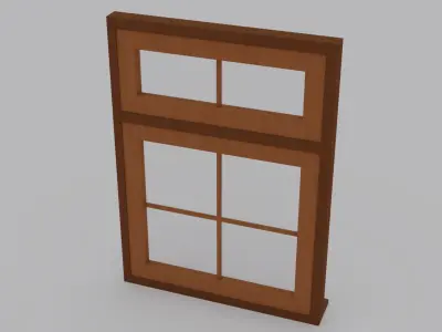 Window V2 - 110x150 Low-poly 3D model