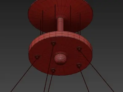 Ringmaster Chandelier 3D model