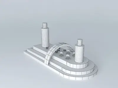 U Turn ship 3D model