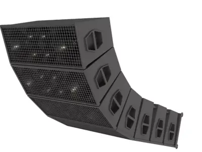 Linear Array Speaker System 3D model
