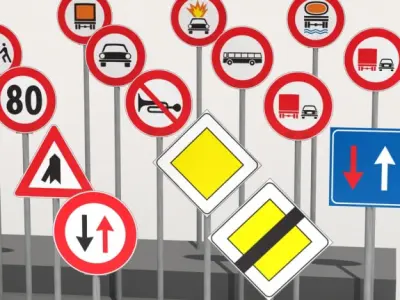 Road signs 2 3D model