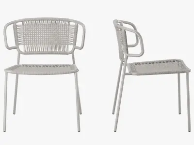 SILLA DE EXTERIOR POSITANO 3D model