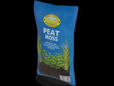 Soils and substrates Peat Moss Low-poly 3D model