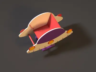 rocking chair UFO 3D model