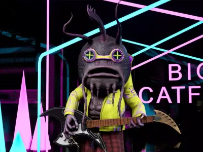 Big Catfish Low-poly 3D model