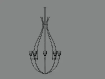 Classic Chandelier 3D model