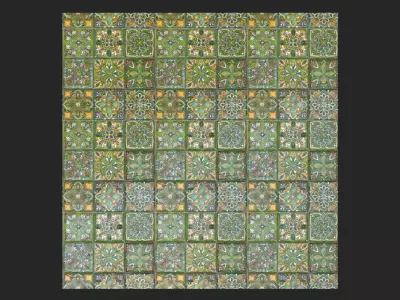 Green Tiles - Texture Texture