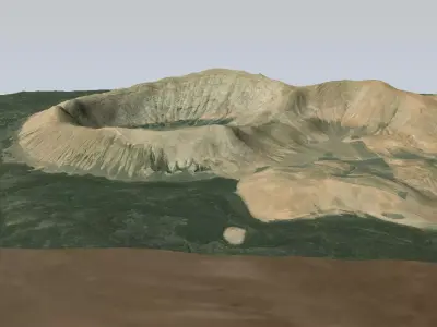 Caldera Blanca 3D model Low-poly 3D model