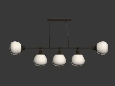Suspension of Erich MOD221 PL 05 G Gold Chrome 3D model