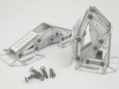 Hinge stainless steel door hinges 3D model