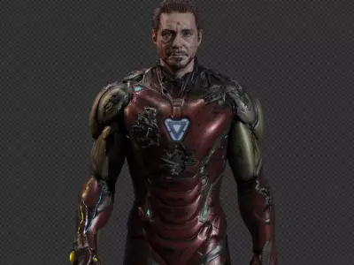 Iron Man - Tony Stark - Mark 85 from Avengers Endgame 3D model