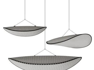 Tense Pendant Three Sizes 3D model