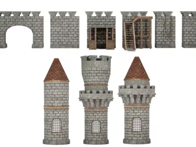 Medieval City Walls Pack