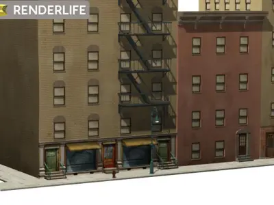 Tenement Block 3 3D model