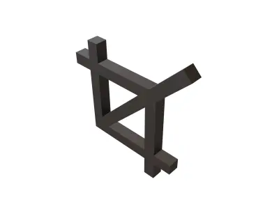 Crop Symbol V1 001 Low-poly 3D model