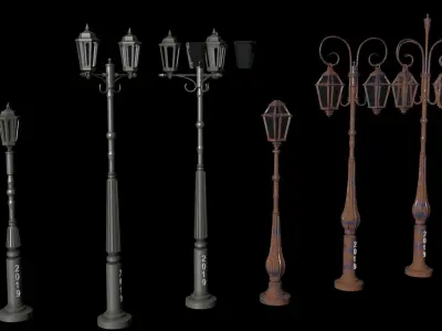 Street lamp 3d model 3D model
