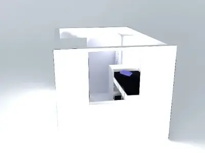 Nursery box with door Free 3D model