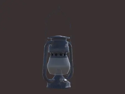 Oil Lantern Free low-poly 3D model
