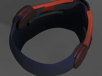 Gas mask respirator scifi futuristic 3d  Low-poly 3D model