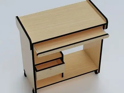 Computer Table 3D model