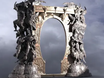 Dantes Inferno Archway 7 3D model