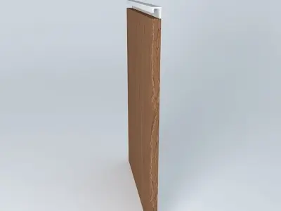 Door w aluminum profile Free 3D model