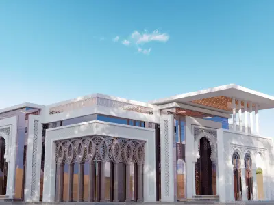 Islamic moslem teahouse 3D model