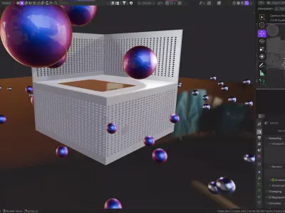 Parametric Wall CGI Asset with Cam Setup 3D model